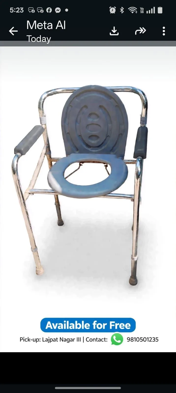 toilet chair for people with artiritis — New Delhi